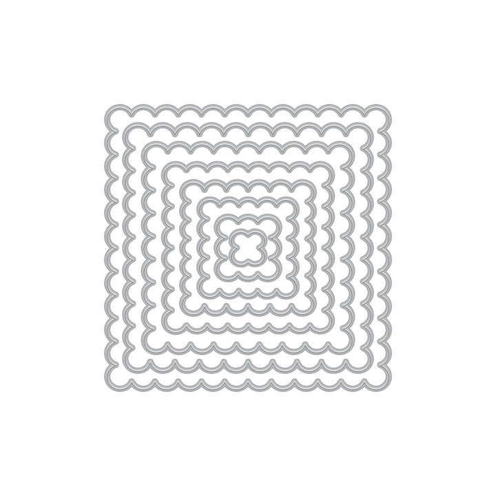 DF183 Square Scallop Infinity Dies (H) - Hero Arts