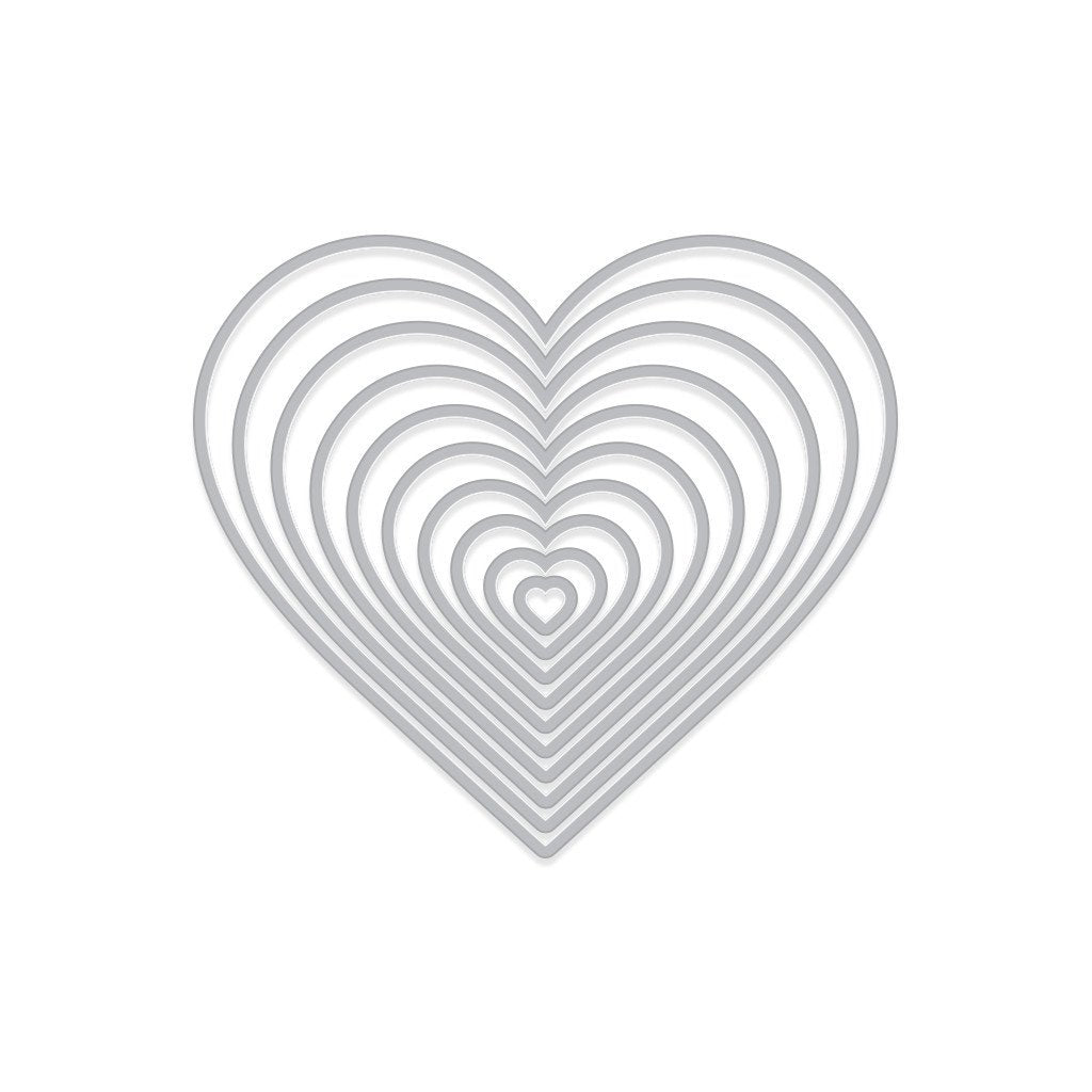 DI334 Nesting Hearts Infinity Dies (H) - Hero Arts