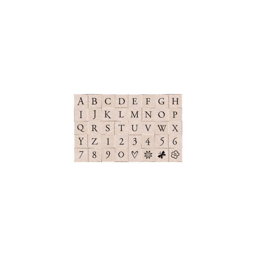 LL761 Printer's Type Uppercase Alphabet - Hero Arts
