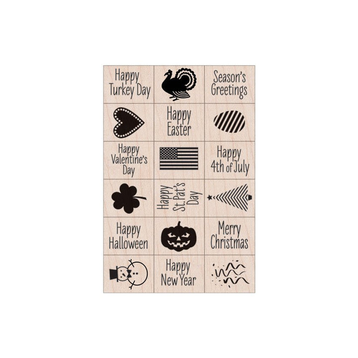 LL809 A Year of Holidays Ink 'n' Stamp Set - Hero Arts