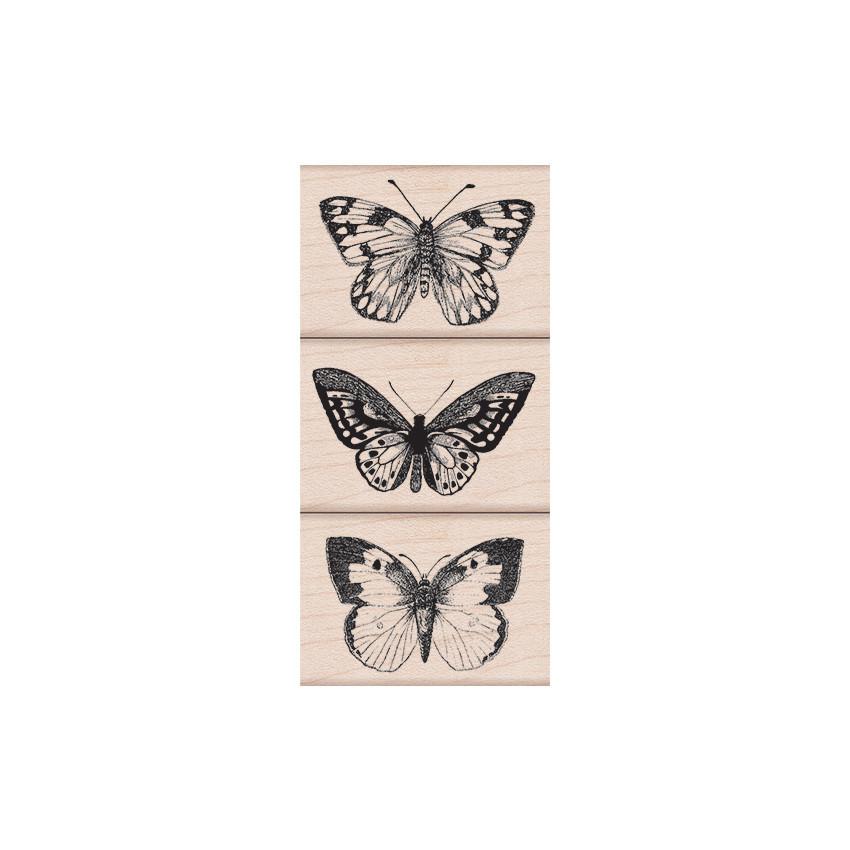 LP215 Three Artistic Butterflies - Hero Arts