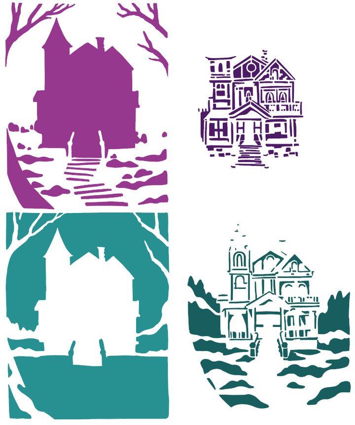LS0924 September Layering Stencils of the Month - Hero Arts