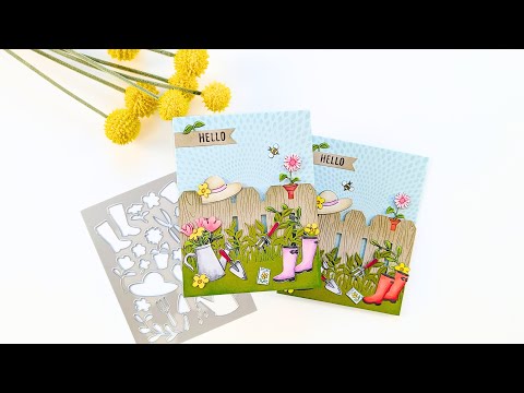 Gardening Tools & Flowers Cover Plate Die