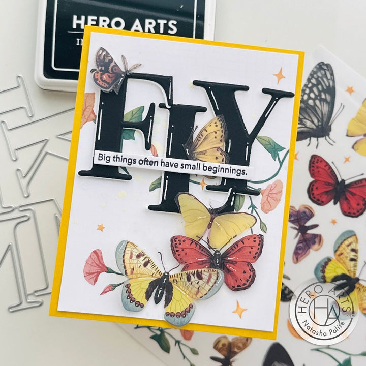 RT108 Butterfly Hero Transfers - Hero Arts
