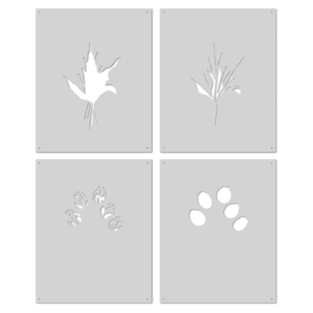 SA188 Color Layering Tulip Bouquet Stencils - Hero Arts