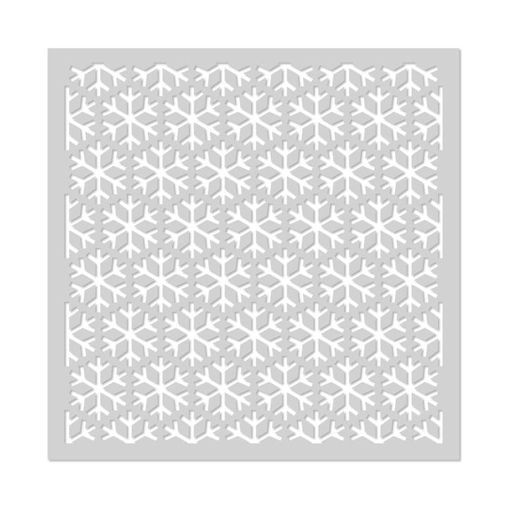 SA216 Snowflake Pattern Stencil - Hero Arts
