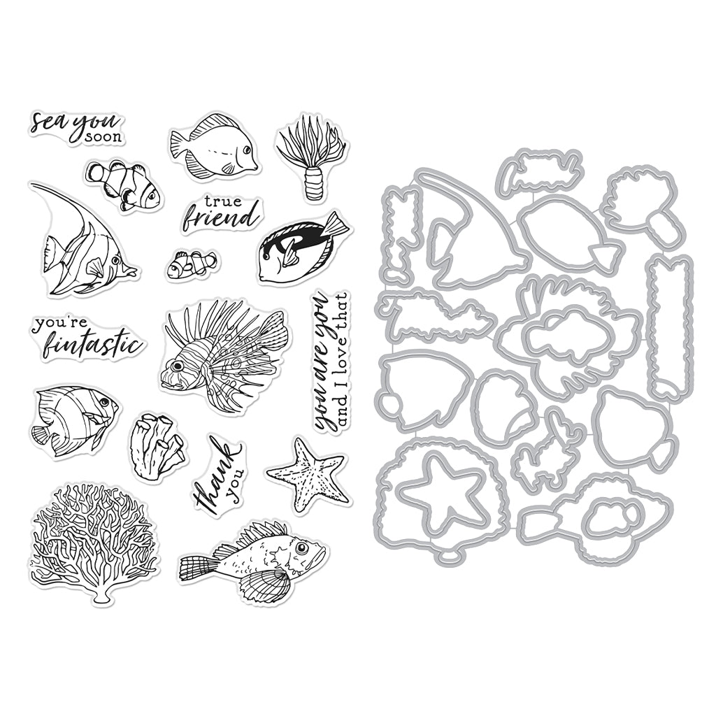 SB406 Tropical Fishes Bundle (D - Hero Arts