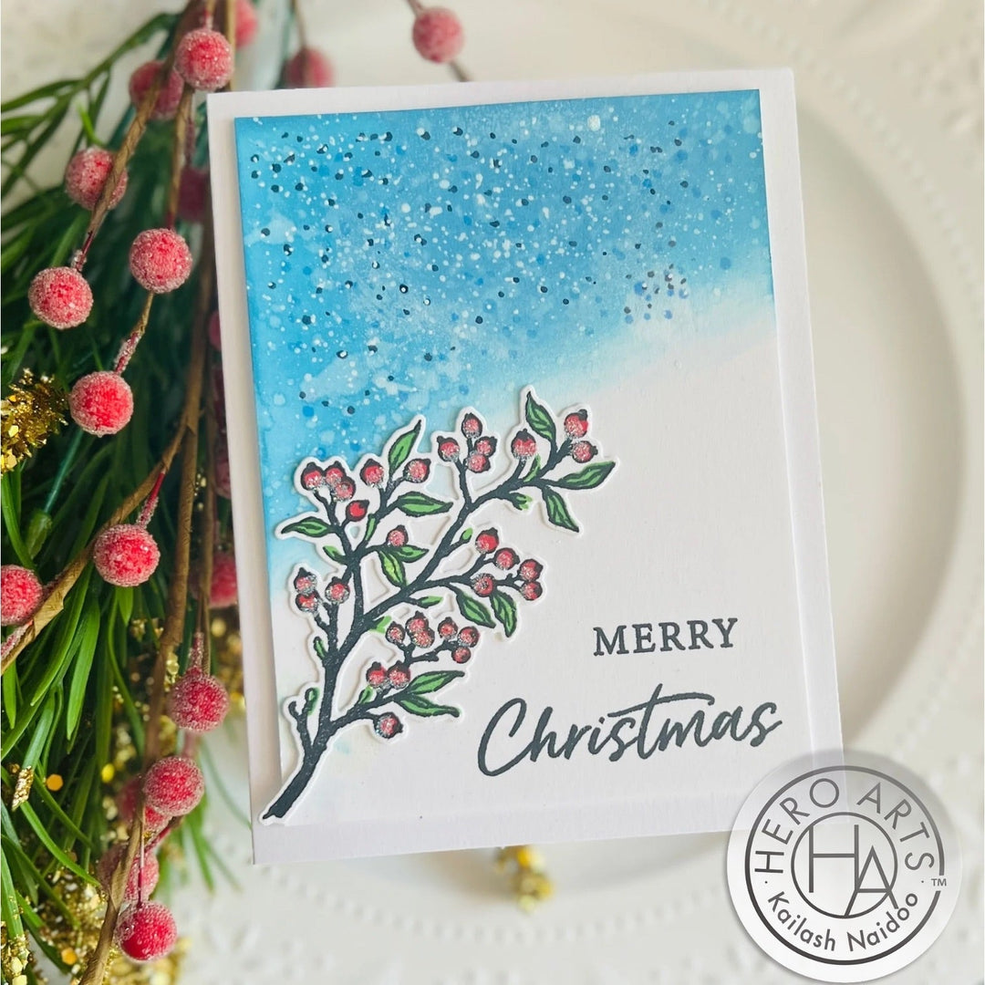 SB408 Color Layering Holly Branch Bundle (C) - Hero Arts